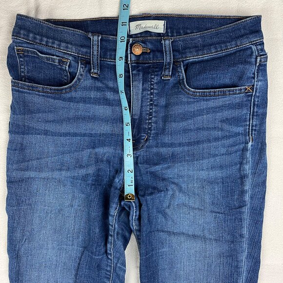 Madewell 9" Mid-Rise Skinny Patty Wash Blue Jeans Size 27 Stretch Denim M3003 - Picture 15 of 16